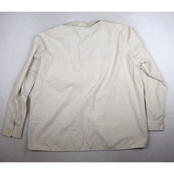 ALFRED DUNNER - WOMEN'S BEIGE STRIPED LONG SLEEVE FLORAL EMBROIDERED TOP - 20 - Picture 6 of 7